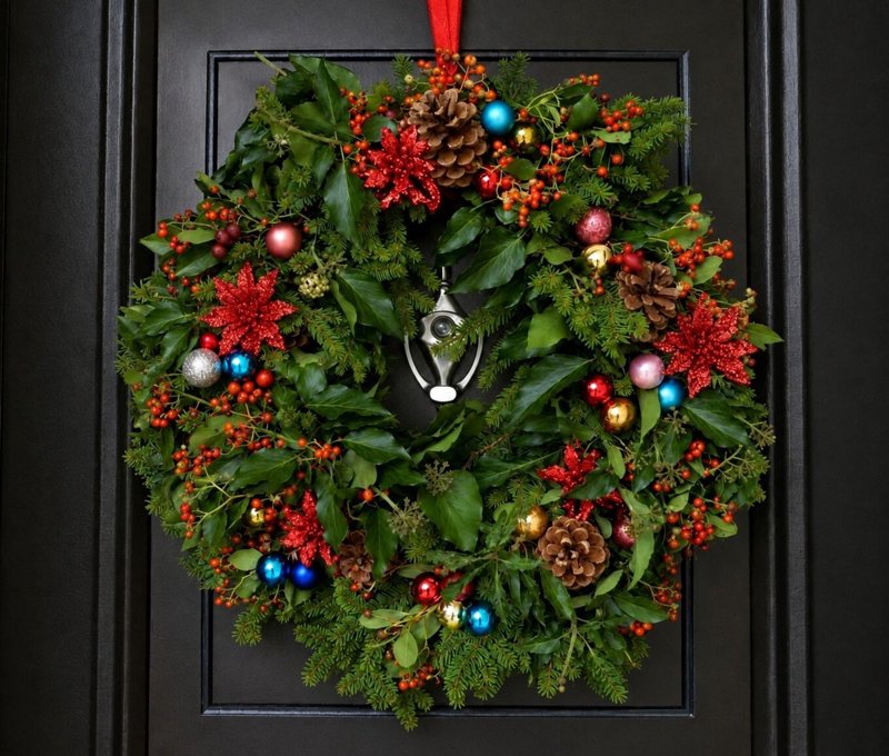 Classic door wreath